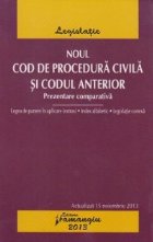 Noul Cod de procedura civila si Codul anterior. Prezentare comparativa - actualizat 15 noiembrie 2013