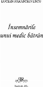 Însemnările unui medic bătrân