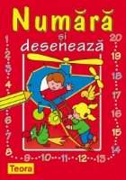 Numara deseneaza (carte colorat)