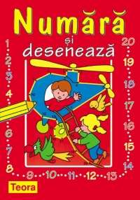 Numara si deseneaza (carte de colorat)