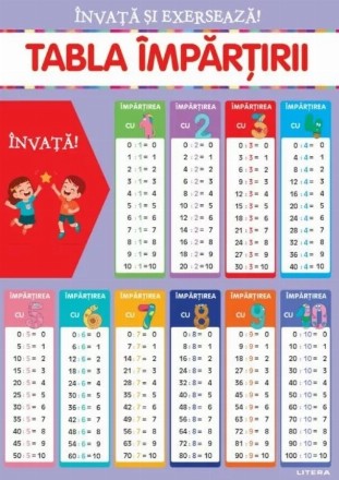 Învaţă şi exersează! : Tabla împărţirii cu exerciţii