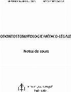 Odontostomatologie médico légale notes cours