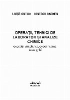 Operaţii tehnici laborator şi analize