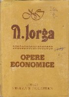 coperta Opere Economice - N. Iorga
