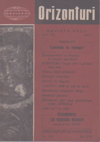 Orizonturi - Revista Pacii, Martie 1961