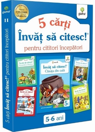 Pachet Invat sa citesc! Nivelul 0. 5 carti interactive pentru cititorii incepatori II