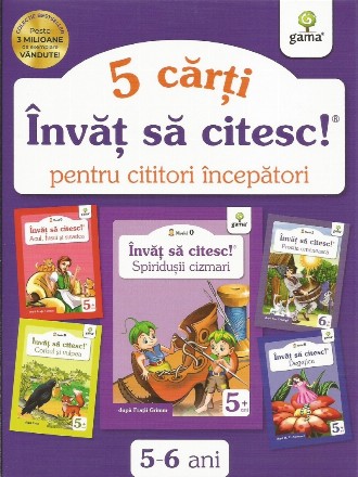 Pachet Invat sa citesc! Nivelul 0. 5 carti interactive pentru cititorii incepatori I