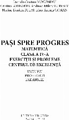 Paşi spre progres matematică clasa