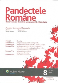 Pandectele Romane (nr.8 august / 2009)