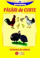 coperta Pasari de Curte-Carticica de colorat