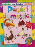 Pasari domestice. Carte de colorat pentru copii de 3-6 ani