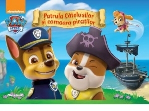 Patrula Catelusilor si comoara piratilor. Carte cu jucarie