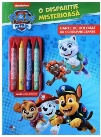 Patrula Catelusilor. O disparitie misterioasa. Contine 4 creioane cerate