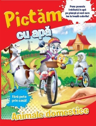 Pictam cu apa. Animale domestice