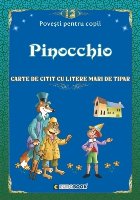 Pinocchio carte citit litere mari
