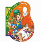Pinocchio : carte de colorat şi de citit + puzzle autocolant