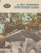 Poezii populare romane, Volumul I Poezii populare romane, Volumul I