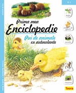 Prima mea enciclopedie cu autocolante - pui de animale