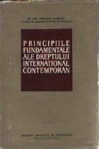 Principiile fundamentale ale dreptului international