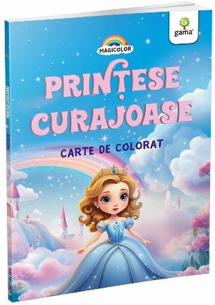 Prinţese curajoase : carte de colorat