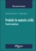 Probele materie civila practica judiciara