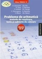 Probleme aritmetica metode rezolvare teste