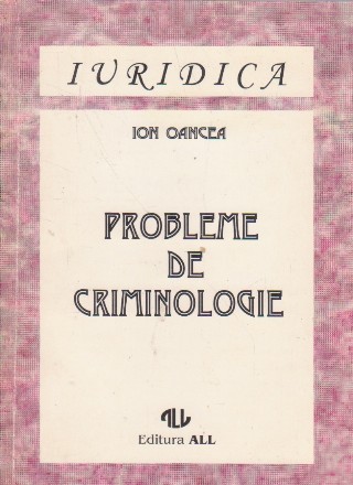 Probleme de criminologie