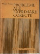 Probleme ale exprimarii corecte