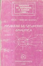 Probleme de geometrie analitica Probleme de geometrie analitica