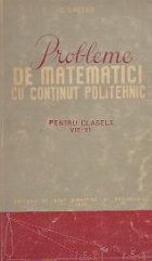 Probleme matematici continut politehnic pentru