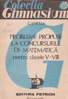 Probleme propuse concursurile matematica pentru