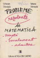 Probleme rezolvate matematica (Treapta bacalaureat
