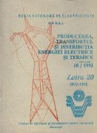 Producerea transportul distribuirea energiei electrice