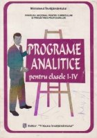 Programe analitice pentru clasele