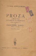 Proza - Amintiri. Povestiri romantice