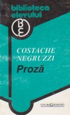 Proza Costache Negruzzi