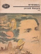 Proza literara, Volumul al II-lea