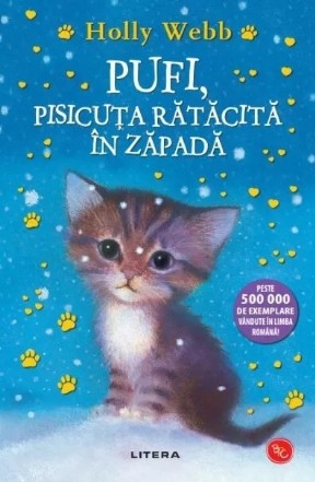 Pufi, pisicuţa rătăcită în zăpadă