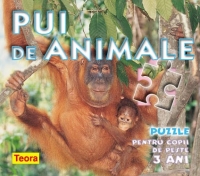 Pui de animale (PUZZLE pentru copii de peste 3 ani)
