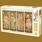 Puzzle 1000 piese Alphonse Mucha - The times of the day