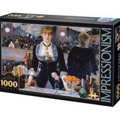 Puzzle 1000 piese Edouard Manet - La bar des Folies bergeres a Paris