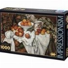 Puzzle 1000 piese Paul Cezanne - Natura moarta cu mere si portocale