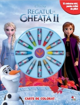 Regatul de gheata 2. Carte de colorat cu minicreioane
