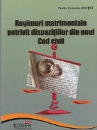 Regimuri matrimoniale potrivit dispozitiilor din