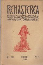 Renasterea - Revista de cultura crestina si viata bisericeasca ortodoxa, Aprilie 1935