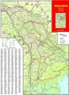 REPUBLICA MOLDOVA Harta rutiera (Scara: