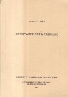 Resistance Des Materiaux (Vasilica Coraci)