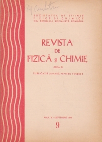 Revista de fizica si chimie, Septembrie 1973