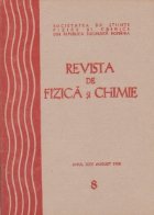 Revista de fizica si chimie, August 1988