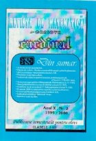 Revista matematica Cardinal 1998/1999 Publicatie